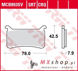 TRW ZF KLOCKI HAMULCOWE KH700 SINTER STREET HONDA CB 1000 R 18-19, CB 1100R 17-19, CBR 1000 R FIREBLADE 17-19, VFR 800 17-19, PR