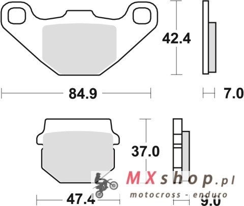 TRW ZF KLOCKI HAMULCOWE KH83 ORGANIC DERBI SENDA 50 12-17, KAWASAKI KLX 110 10-, KMX 125 87-98, SUZUKI UE 125 / 150 01-03, PRZÓD TRW ZF KLOCKI HAMULCOWE KH83 ORGANIC DERBI SENDA 50 12-17, KAWASAKI KLX 110 10-, KMX 125 87-98, SUZUKI UE 125 / 150 01-03, PRZÓD