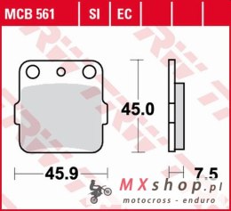 TRW ZF KLOCKI HAMULCOWE KH84 ORGANIC SUZUKI DR 800 88-90, YAMAHA YFZ 450 04-20, TYŁ
