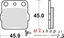 TRW ZF KLOCKI HAMULCOWE KH84 SINTER OFFROAD SUZUKI DR 800 88-90, YAMAHA YFZ 450 04-20 TYŁ (PROMOCJA)
