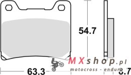 TRW ZF KLOCKI HAMULCOWE KH88 SINTER STREET YAMAHA TZR 125 88-00, FZR 600 89-95, YZF 600 96-02, FZ 750 85-94, XV 750 89-92, YZF 7