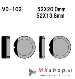 VESRAH KLOCKI HAMULCOWE KH13 HONDA CB 360/550/750 (MADE IN JAPAN)