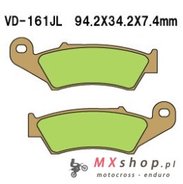 VESRAH KLOCKI HAMULCOWE KH185 SPIEK METALICZNY (ZŁOTE) (MADE IN JAPAN)