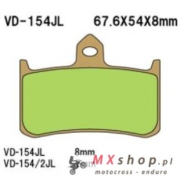 VESRAH KLOCKI HAMULCOWE KH187 SPIEK METALICZNY (ZŁOTE) (MADE IN JAPAN)