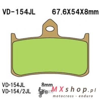 VESRAH KLOCKI HAMULCOWE KH187 SPIEK METALICZNY (ZŁOTE) (MADE IN JAPAN) VESRAH KLOCKI HAMULCOWE KH187 SPIEK METALICZNY (ZŁOTE) (MADE IN JAPAN)