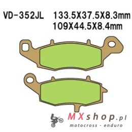 VESRAH KLOCKI HAMULCOWE KH229 SPIEK METALICZNY (ZŁOTE) (MADE IN JAPAN)