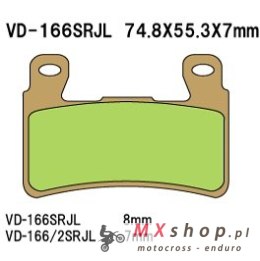 VESRAH KLOCKI HAMULCOWE KH265 / KH296 (MADE IN JAPAN)