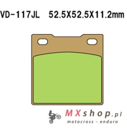 VESRAH KLOCKI HAMULCOWE KH45 SPIEK METALICZNY (ZŁOTE) (MADE IN JAPAN)