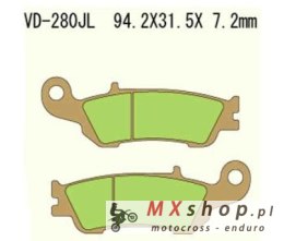 VESRAH KLOCKI HAMULCOWE KH450 SPIEK METALICZNY (ZŁOTE) YAMAHA YZF250 08-16 (MADE IN JAPAN)