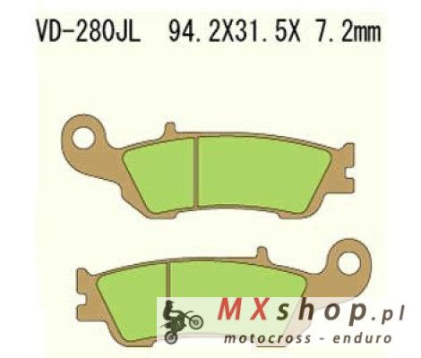 VESRAH KLOCKI HAMULCOWE KH450 SPIEK METALICZNY (ZŁOTE) YAMAHA YZF250 08-16 (MADE IN JAPAN) VESRAH KLOCKI HAMULCOWE KH450 SPIEK METALICZNY (ZŁOTE) YAMAHA YZF250 08-16 (MADE IN JAPAN)