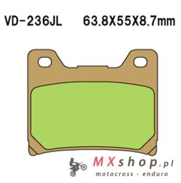 VESRAH KLOCKI HAMULCOWE KH88 SPIEK METALICZNY (ZŁOTE) (MADE IN JAPAN)