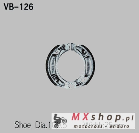 VESRAH SZCZĘKI HAMULCOWE HONDA XR 600R '85-'90, XR 250R '84-'91 (MADE IN JAPAN) VESRAH SZCZĘKI HAMULCOWE HONDA XR 600R '85-'90, XR 250R '84-'91 (MADE IN JAPAN)