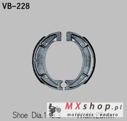 VESRAH SZCZĘKI HAMULCOWE YAMAHA XT 500/550/600 (Y510) TYŁ (MADE IN JAPAN)