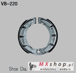 VESRAH SZCZĘKI HAMULCOWE YAMAHA XT500 76-82 PRZÓD (MADE IN JAPAN)