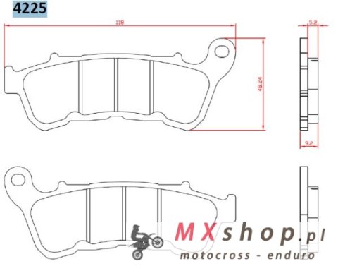 BRENTA KLOCKI HAMULCOWE KH640 SPIEK METALICZNY (ZŁOTE) HARLEY-DAVIDSON XL883/XL1200 '14-, PRZÓD (FT 4225) BRENTA KLOCKI HAMULCOWE KH640 SPIEK METALICZNY (ZŁOTE) HARLEY-DAVIDSON XL883/XL1200 '14-, PRZÓD (FT 4225)