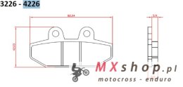 BRENTA KLOCKI HAMULCOWE KH710 SPIEK METALICZNY (ZŁOTE) HARLEY-DAVIDSON 1750/1870 '18-20, TYŁ (FT 4226)