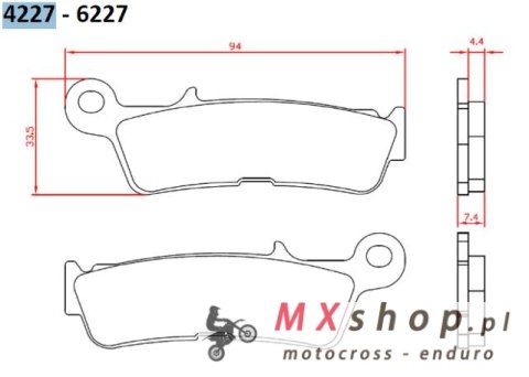 BRENTA KLOCKI HAMULCOWE KH755 SPIEK METALICZNY (ZŁOTE) YAMAHA YZ 450 '20-, PRZÓD (FT 4227) BRENTA KLOCKI HAMULCOWE KH755 SPIEK METALICZNY (ZŁOTE) YAMAHA YZ 450 '20-, PRZÓD (FT 4227)