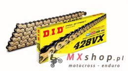 DID 428VXG&B-118 ŁAŃCUCH ZŁOTY (118 OGNIW) O-RING (OTWARTY + ZAPINKA)