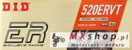 DID 520ERVT-118 ŁAŃCUCH NAPĘDOWY (118 OGNIW) X-RING (ZŁOTY) (OTWARTY + ZAKUWKA)
