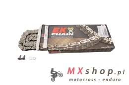 EK ŁAŃCUCH NAPĘDOWY EK520MRD-7 114 BEZ O-RINGÓW, KOLOR NATURAL (MOTOCROSS DO 500 CCM) (39,7KN) (MADE IN JAPAN) (ZAPINKA)