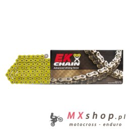 EK ŁAŃCUCH NAPĘDOWY EK520MRD-7 120 BEZ O-RINGÓW KOLOR ŻÓŁTY (MOTOCROSS DO 500 CCM) (39,7KN) (MADE IN JAPAN) (ZAPINKA)
