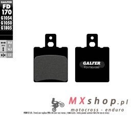 GALFER KLOCKI HAMULCOWE KH047 PÓŁMETALICZNE (GRUBOŚĆ 7,3MM) SCOOTER