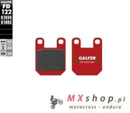 GALFER KLOCKI HAMULCOWE KH115 PÓŁMETALICZNE MONTESSA COTA 310/311/314/315 PRZÓD TRIAL (36x45x6)