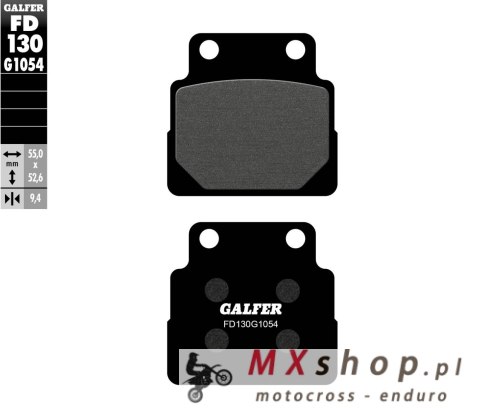 GALFER KLOCKI HAMULCOWE KH122 PÓŁMETALICZNE GALFER KLOCKI HAMULCOWE KH122 PÓŁMETALICZNE