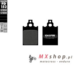 GALFER KLOCKI HAMULCOWE KH186 PÓŁMETALICZNE