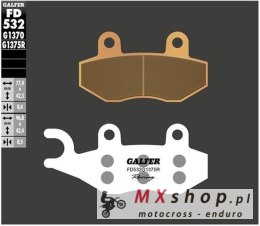 GALFER KLOCKI HAMULCOWE KH197 SPIEK METALICZNY (ZŁOTE) RACING