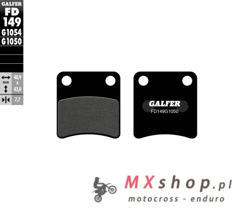 GALFER KLOCKI HAMULCOWE KH257 PÓŁMETALICZNE GALFER KLOCKI HAMULCOWE KH257 PÓŁMETALICZNE