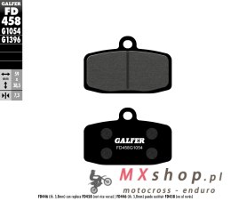 GALFER KLOCKI HAMULCOWE KH612 PÓŁMETALICZNE (GRUBOŚĆ 7,3MM)