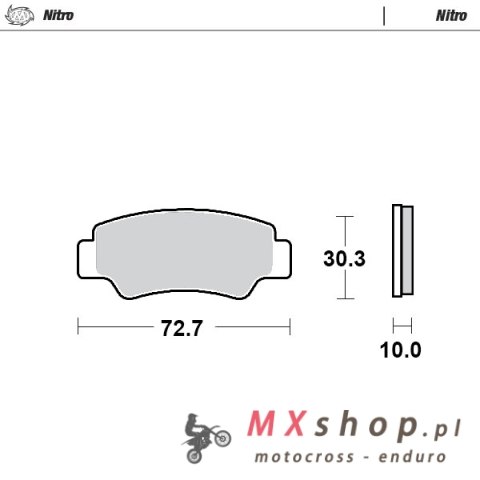 MOTO-MASTER KLOCKI HAMULCOWE SINTER METAL ENDURO: 21 (NITRO) TYŁ CF MOTO C-FORCE 450 / 520 / 625 / 850, Z-FORCE 550 / 800 / 1000 MOTO-MASTER KLOCKI HAMULCOWE SINTER METAL ENDURO: 21 (NITRO) TYŁ CF MOTO C-FORCE 450 / 520 / 625 / 850, Z-FORCE 550 / 800 / 1000