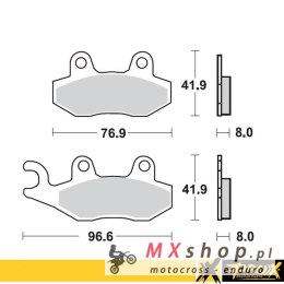 PROX KLOCKI HAMULCOWE KH135 / KH214 YAMAHA YZ 125/250 '90-97 PRZÓD