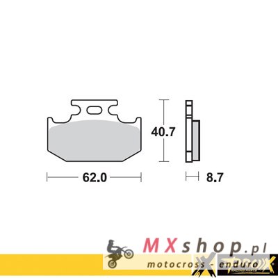 PROX KLOCKI HAMULCOWE KH152 KAWASAKI KX 125/250/500 '89-94, SUZUKI RM 125/250 '89-94, YAMAHA YZ 125 '92-97, 250 '92-97, YZ/YZF 4 PROX KLOCKI HAMULCOWE KH152 KAWASAKI KX 125/250/500 '89-94, SUZUKI RM 125/250 '89-94, YAMAHA YZ 125 '92-97, 250 '92-97, YZ/YZF 4