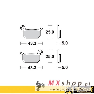 PROX KLOCKI HAMULCOWE KH325 KTM SX 50 PRZÓD / TYŁ, SX 65 TYŁ PROX KLOCKI HAMULCOWE KH325 KTM SX 50 PRZÓD / TYŁ, SX 65 TYŁ