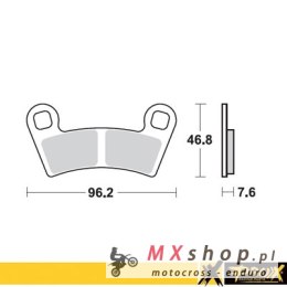 PROX KLOCKI HAMULCOWE KH456 POLARIS 450/525 Outlaw '08-11 PRZÓD