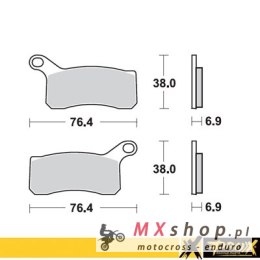 PROX KLOCKI HAMULCOWE KH462 KTM 450/505/525 SX/XC ATV '08-12 PRZÓD