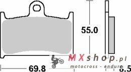 SBS KLOCKI HAMULCOWE KH145 / KH236 TRACK AND SPORT SINTER KOLOR ZŁOTY (ZAMIENIA MIESZANKĘ RS)