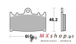 SBS KLOCKI HAMULCOWE KH158 TRACK AND SPORT SINTER KOLOR ZŁOTY (ZAMIENIA MIESZANKĘ RS)