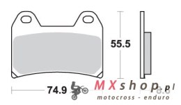 SBS KLOCKI HAMULCOWE KH244 TRACK AND SPORT SINTER KOLOR ZŁOTY 706RST (ZAMIENIA MIESZANKĘ RS)