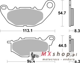 SBS KLOCKI HAMULCOWE KH663 PASUJE DO: YAMAHA YZF-R25 '15-'17, YZF-R3 '15-'17, MT-03 '16-'17, MT-25 '17 PRZÓD (ZAMIENIA MIESZANKĘ