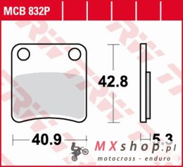 TRW ZF KLOCKI HAMULCOWE (HAMULEC POSTOJOWY) KH257/2 ORGANIC BMW C 650 11-, C-EVOLUTIONE 14-, HONDA FJS 400 09-16, FJS 600 03-16,