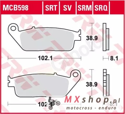 TRW ZF KLOCKI HAMULCOWE KH142 SINTER RACING (WYCZYNOWE) BMW C-EVOLUTION 14-, C 650 11-, SUZUKI BURGMAN 650 04- PRZÓD TRW ZF KLOCKI HAMULCOWE KH142 SINTER RACING (WYCZYNOWE) BMW C-EVOLUTION 14-, C 650 11-, SUZUKI BURGMAN 650 04- PRZÓD