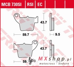 TRW ZF KLOCKI HAMULCOWE KH346 ORGANIC HONDA CR 125 / 250 02-07, CRF 450 02-17, TYŁ