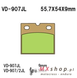 VESRAH KLOCKI HAMULCOWE KH18 SPIEK METALICZNY (ZŁOTE) (MADE IN JAPAN)