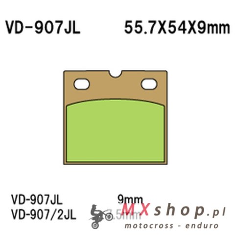 VESRAH KLOCKI HAMULCOWE KH18 SPIEK METALICZNY (ZŁOTE) (MADE IN JAPAN) VESRAH KLOCKI HAMULCOWE KH18 SPIEK METALICZNY (ZŁOTE) (MADE IN JAPAN)