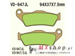 VESRAH KLOCKI HAMULCOWE KH181 SPIEK METALICZNY (ZŁOTE) KTM SX/EXC PRZÓD (MADE IN JAPAN)