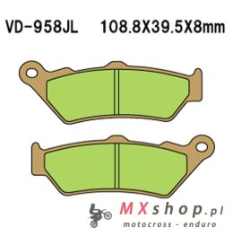 VESRAH KLOCKI HAMULCOWE KH209 / KH209/2 SPIEK METALICZNY (ZŁOTE) (MADE IN JAPAN)