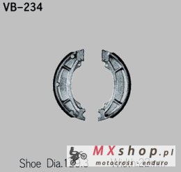 VESRAH SZCZĘKI HAMULCOWE YAMAHA YZ 125 '84, YZ 250 '82-84, YZ 465 '80-82, YZ 490 '82-84, IT 250 '84, IT 465 '81-82, IT 490 '82-8